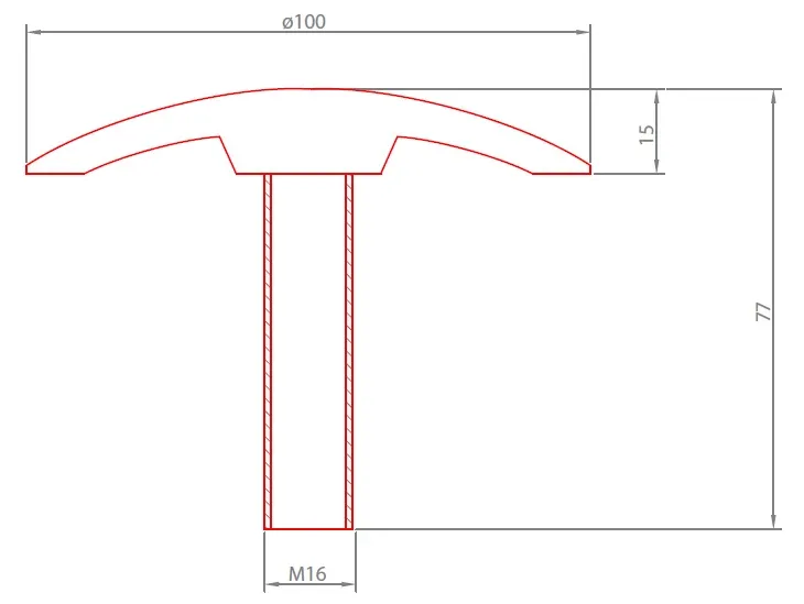 DUTRA markeringssøm Ø100 mm støbejern