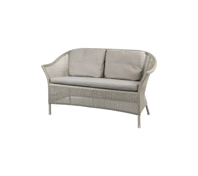 Cane-Line Lansing 2-pers sofa taupe weave hynde