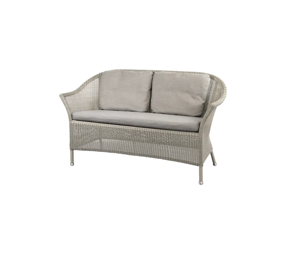 Cane-Line Lansing 2-pers sofa taupe weave hynde