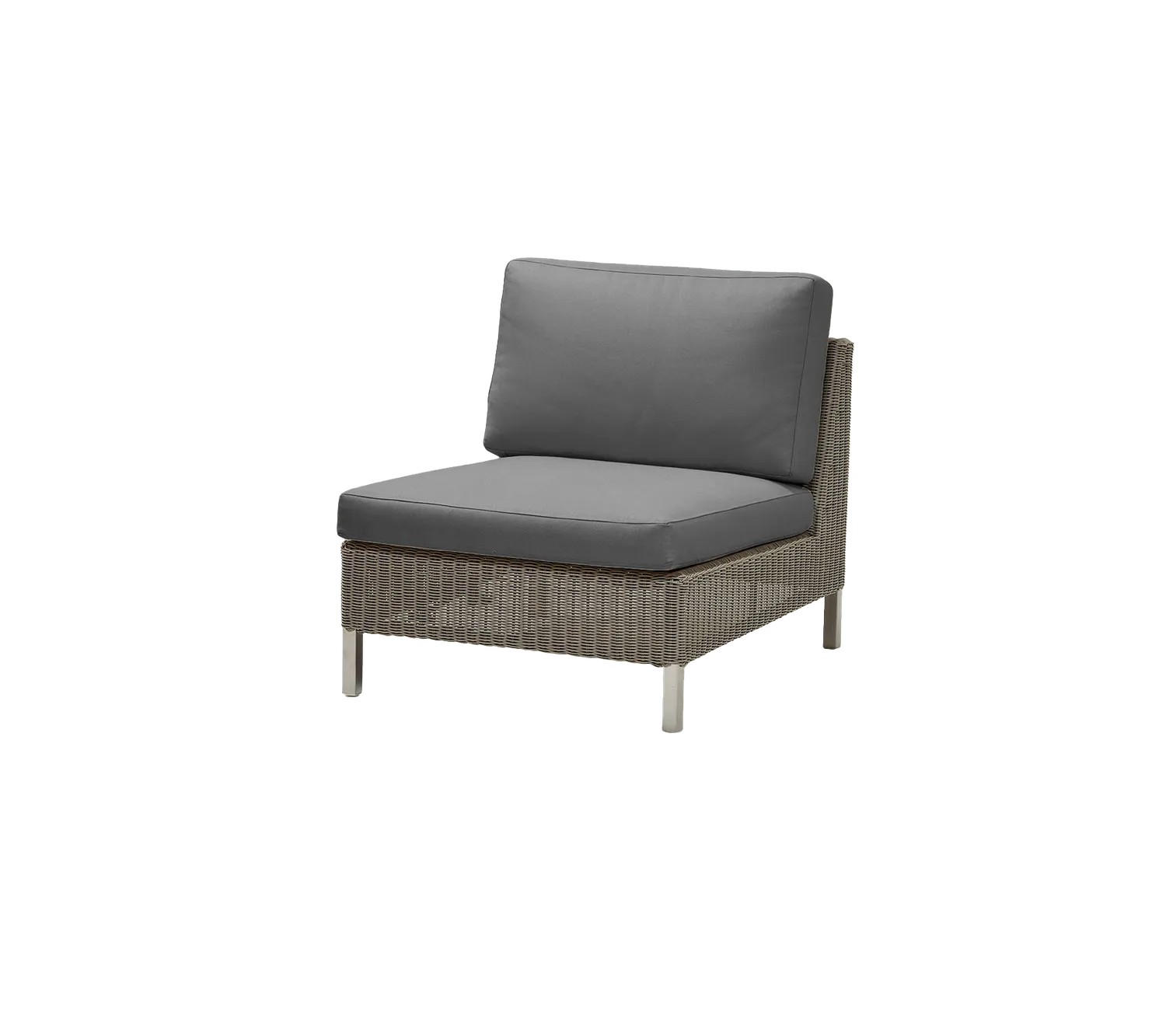 Cane-Line Connect single modul taupe white Weave