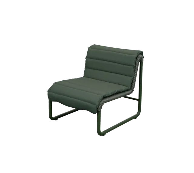 Cane-Line Al Dente loungestol dark green aluminium