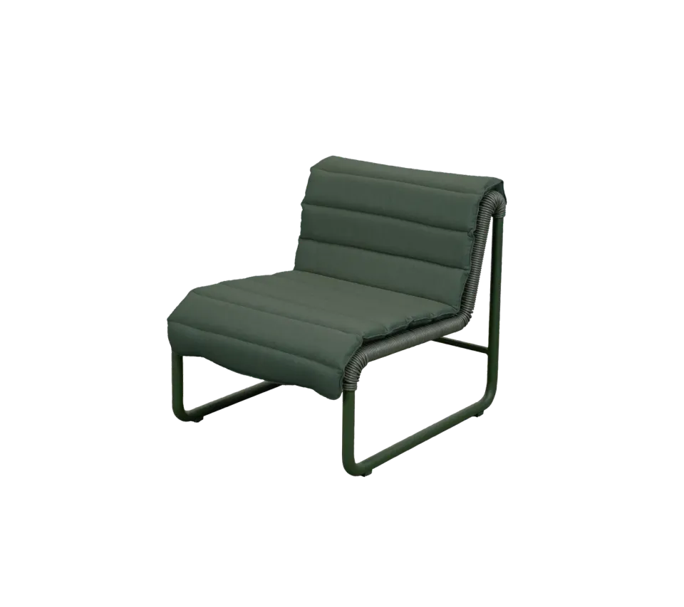 Cane-Line Al Dente loungestol dark green aluminium