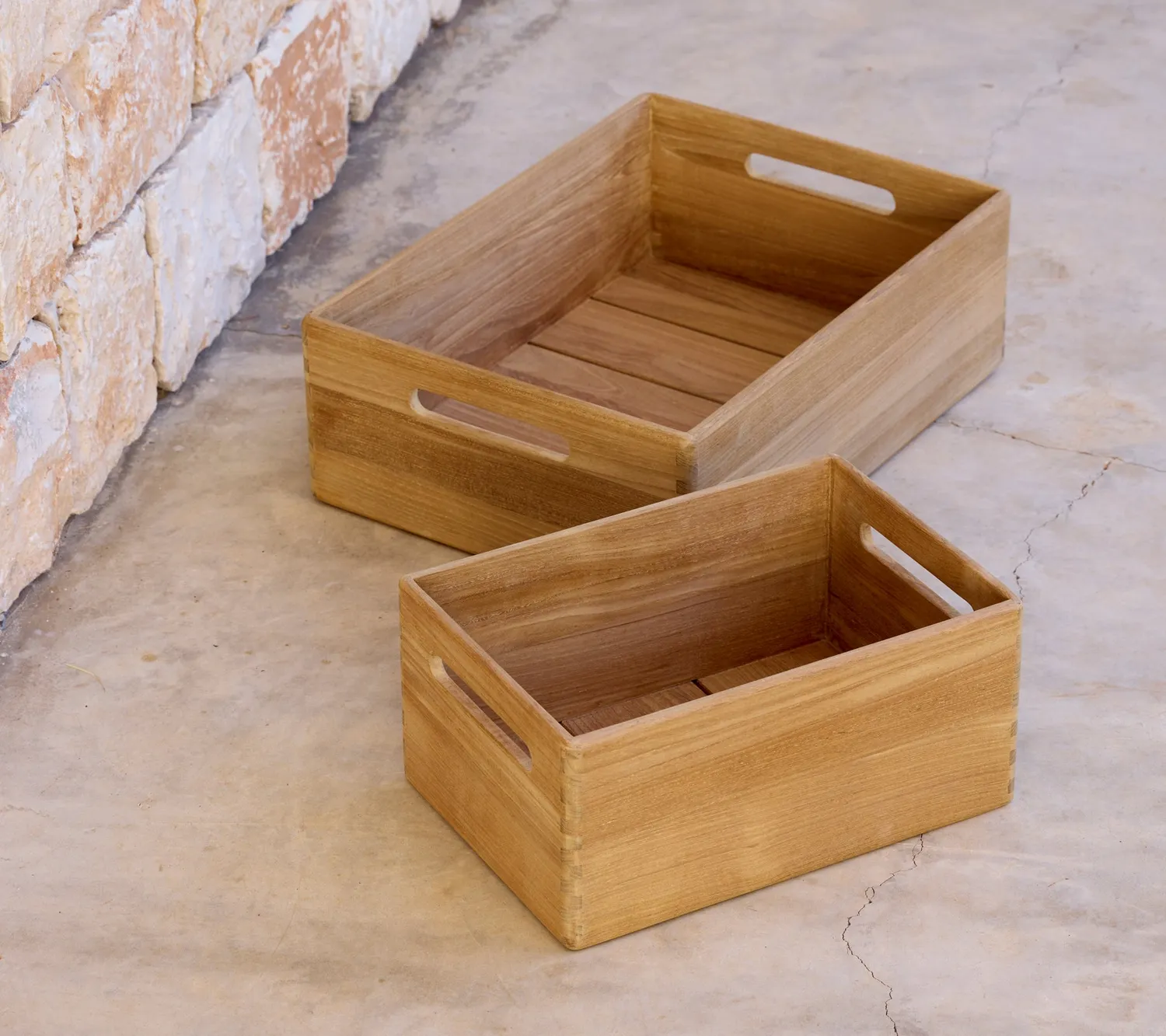 Cane-Line Club opbevaringskasse lille teak