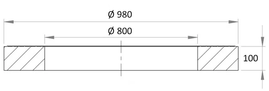 DUTRA Ø800 topring 100 mm til plantekumme