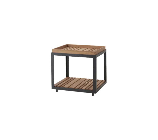 Cane-Line Level sofabord lille lava grey teak