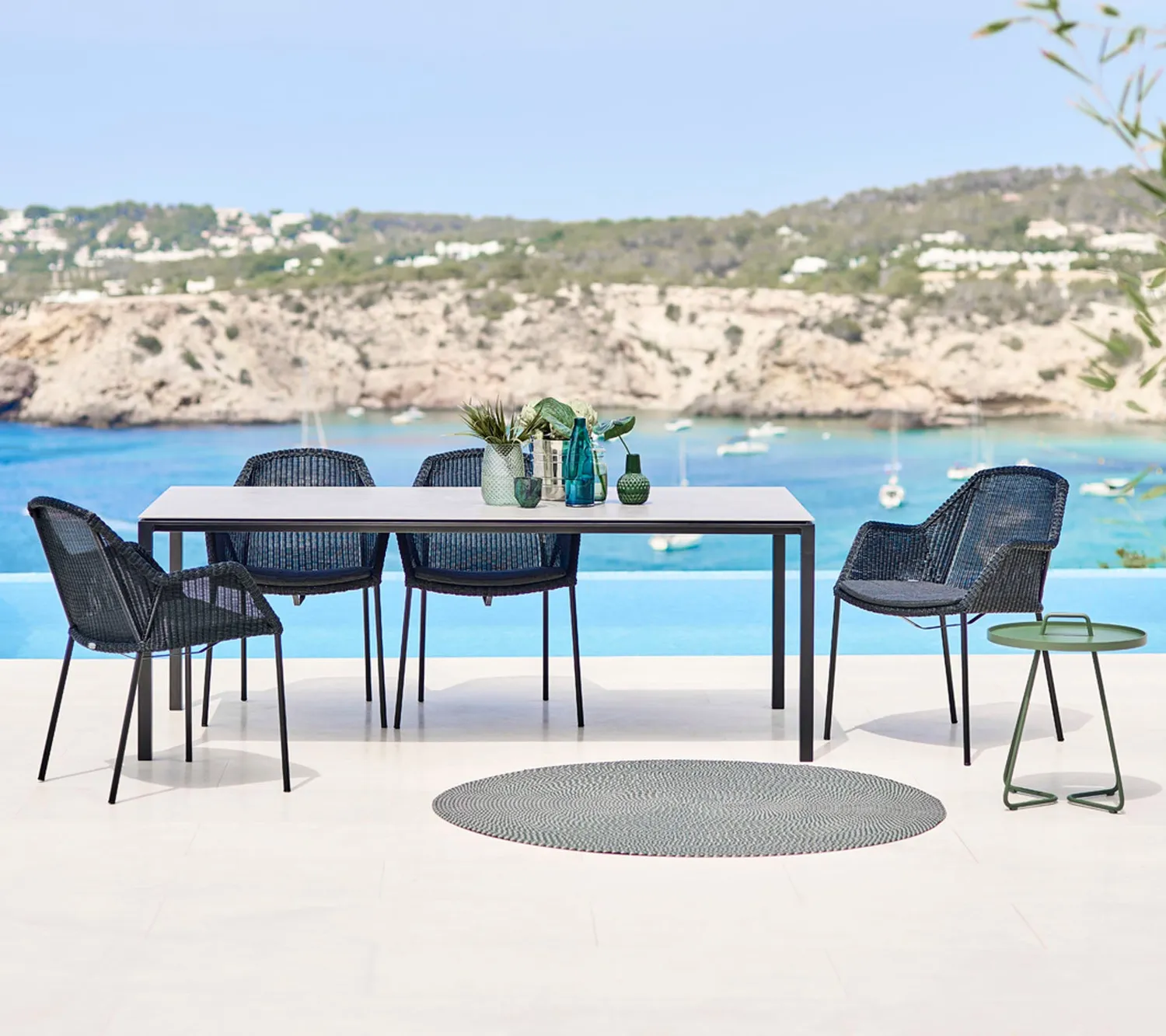 Cane-Line Breeze stol black sand stabelbar