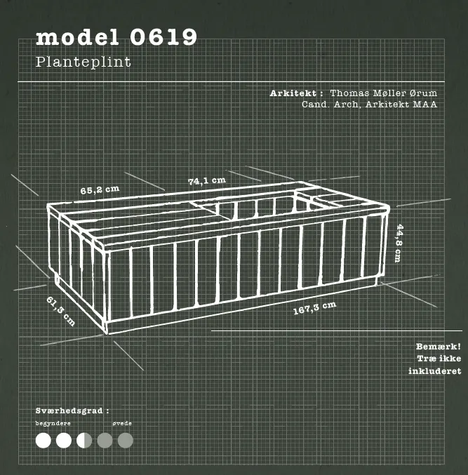 ARKI kit Model 0619 planteplint byggesæt med planter