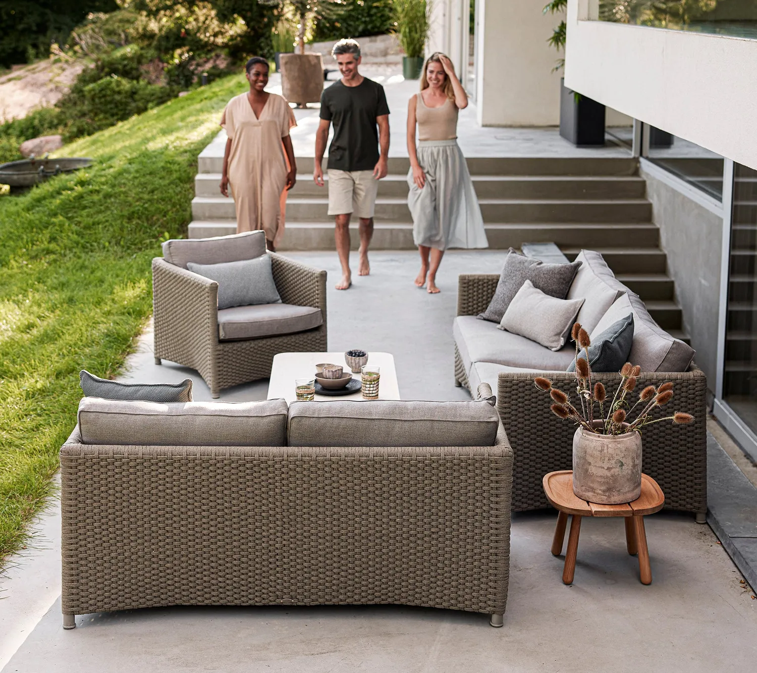 Cane-Line Diamond loungestol graphite quickdry