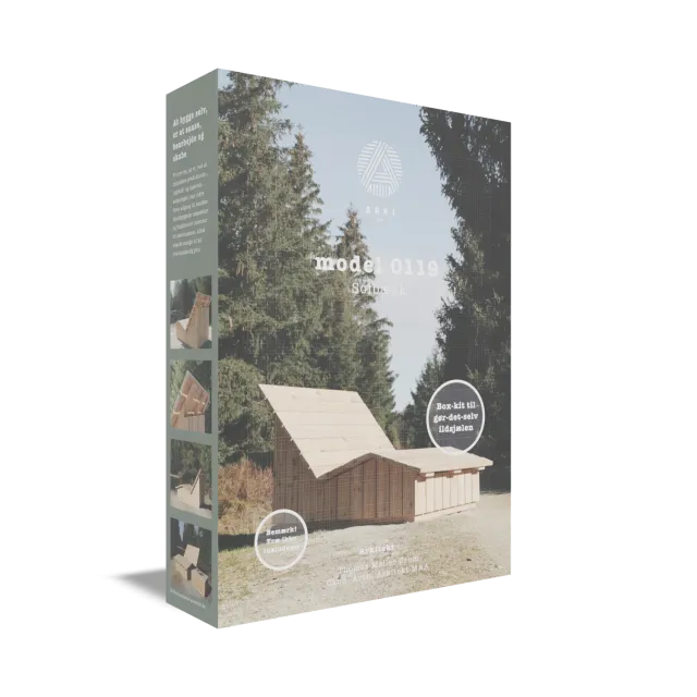 ARKI kit Model 0119 solbænk byggesæt bred i træ