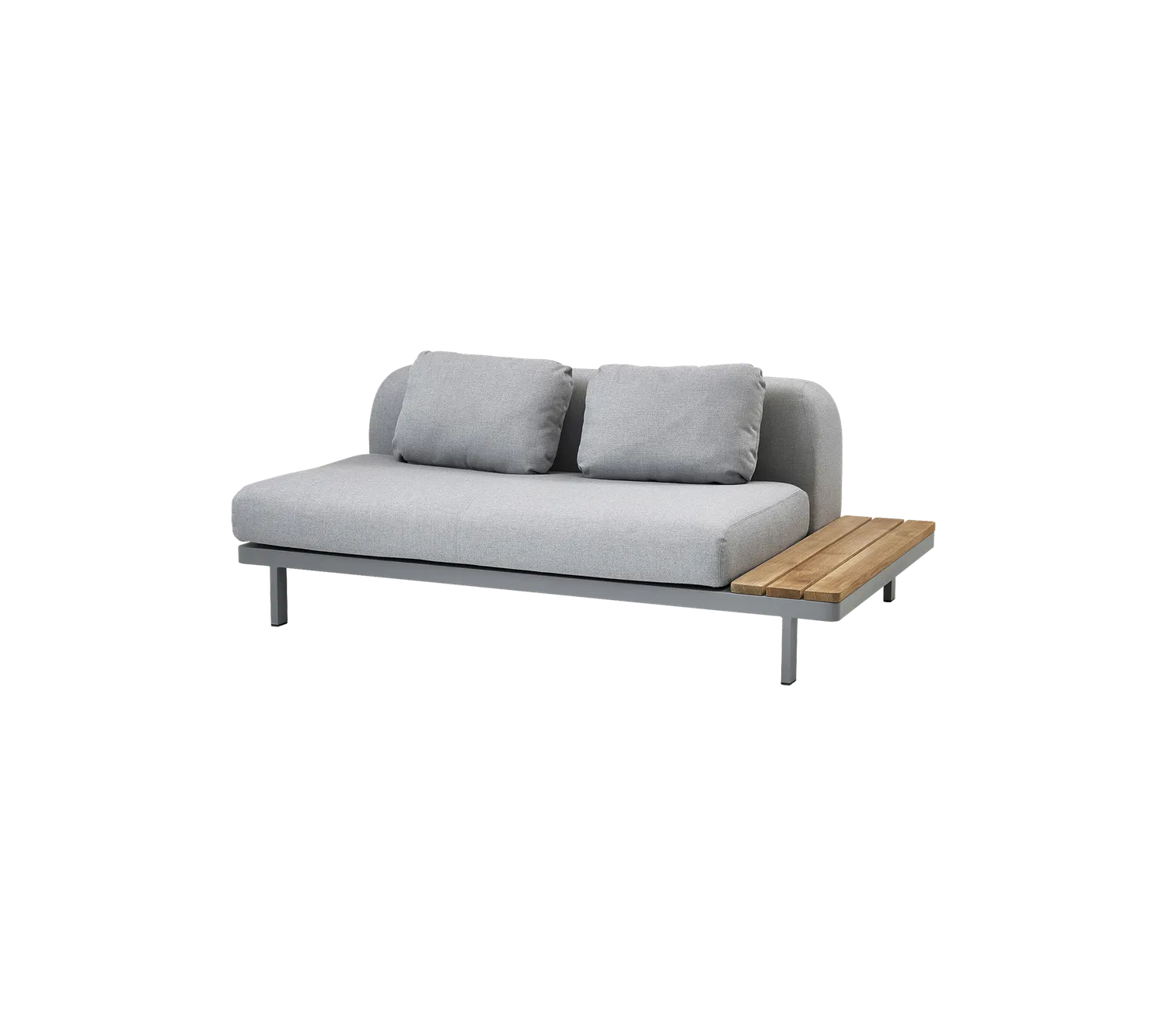 Cane-Line Space 2-pers. sofa ryghynde Grey QuickDry