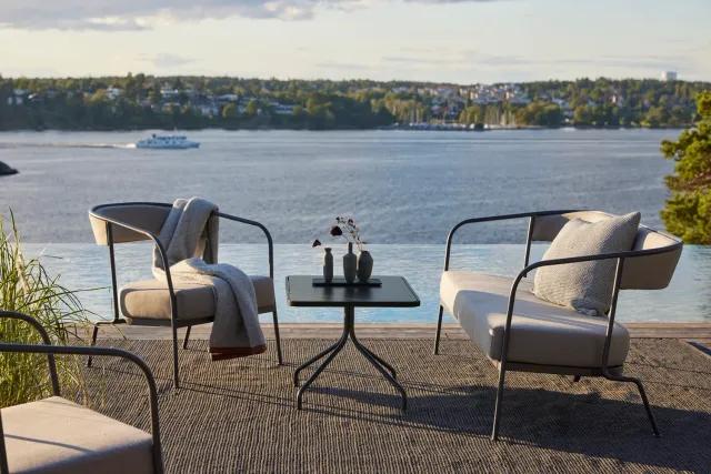 Skargaarden Arholma loungebord i aluminium