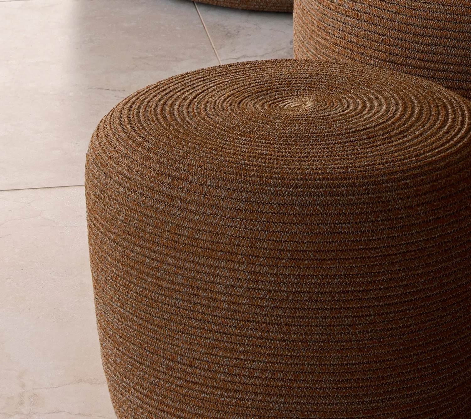 Cane-Line Circle fodskammel lille Soft Rope
