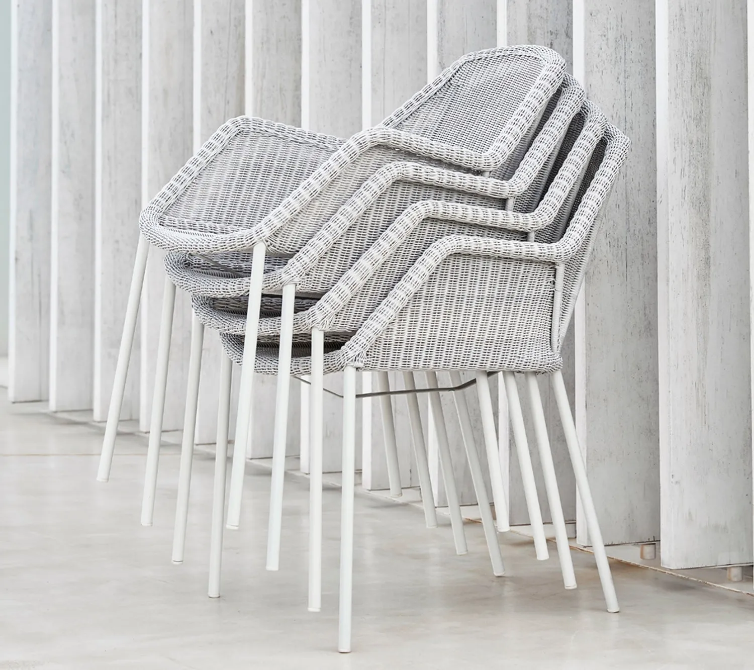 Cane-Line Breeze stol black sand stabelbar