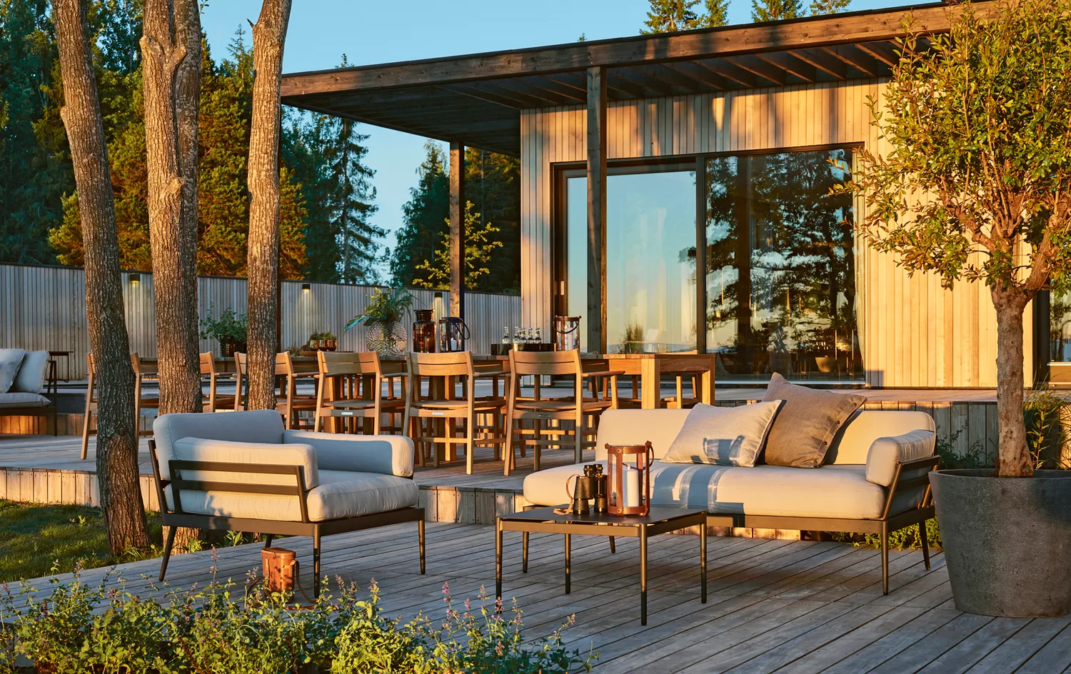 Skargaarden Anholt loungestol stel teak