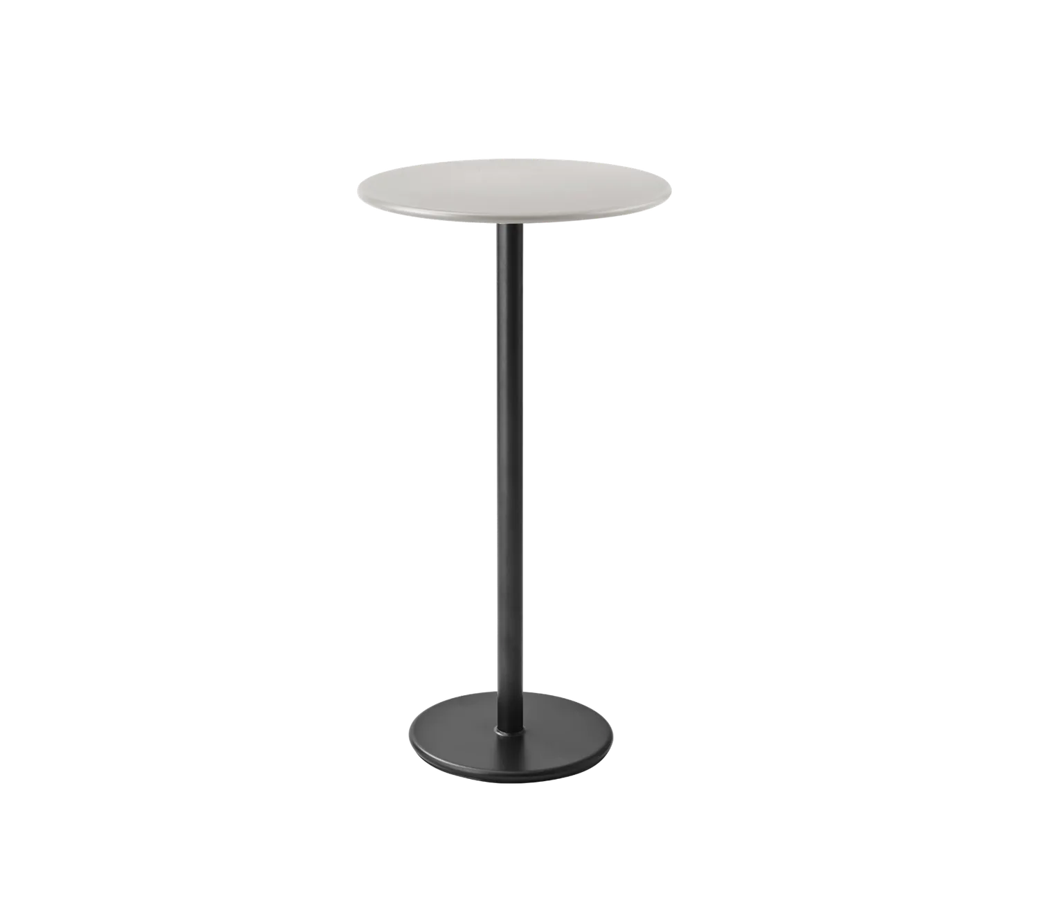 Cane-Line Go barbord dia 60 cm lava grey aluminium