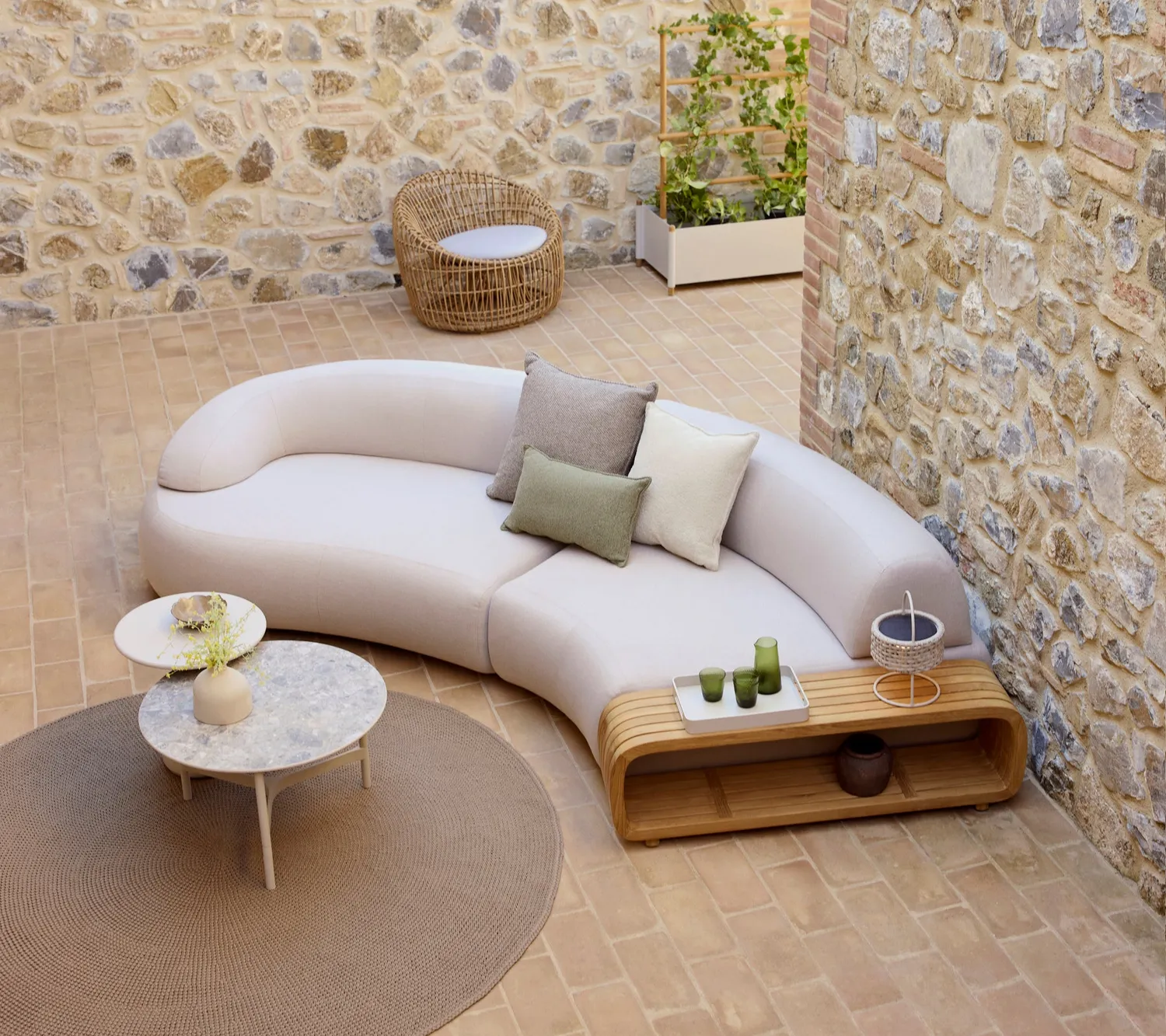 Cane-Line Mellow sofabord Teak til lounge