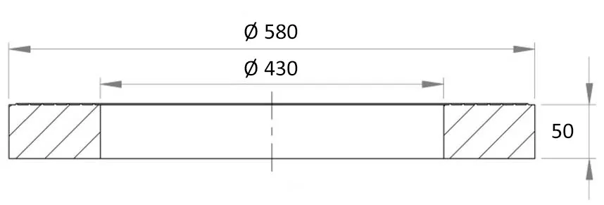 DUTRA Ø425 Topring 50 mm kantstenring