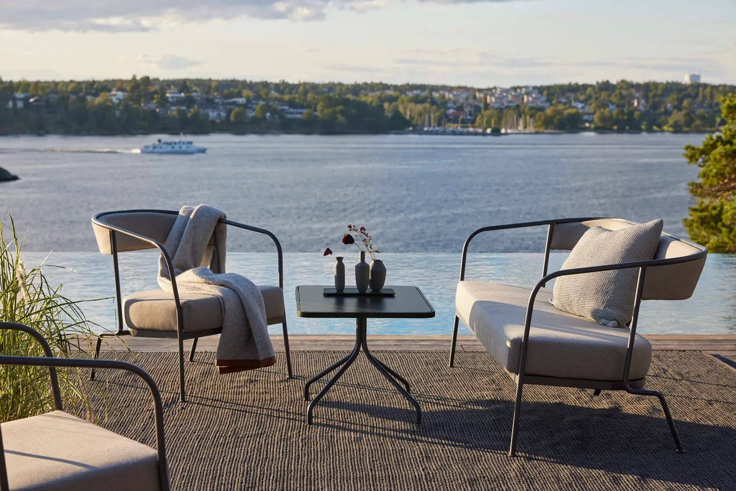 Skargaarden Arholma Lounge Chair loungestol grå