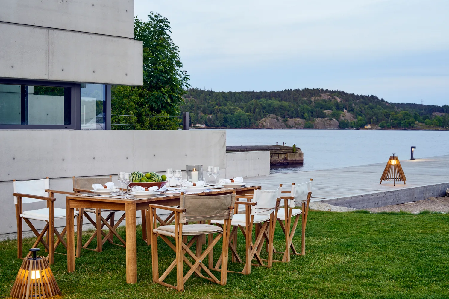 Skargaarden Korsö dining table spisebord teak med udtræk