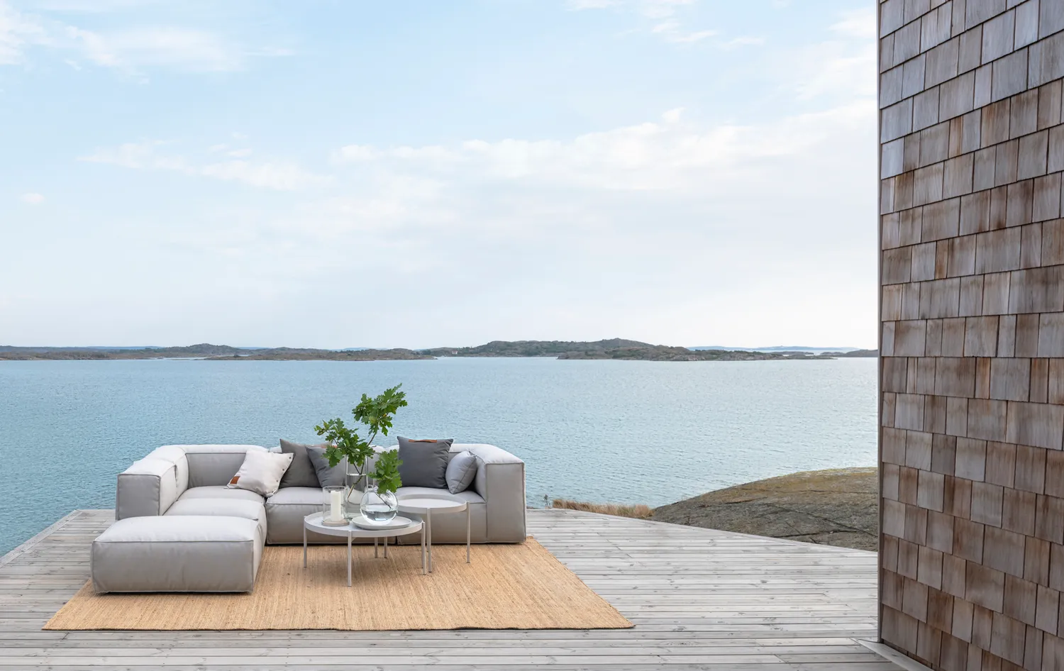 Skargaarden Asker sofa midtersektion small grå