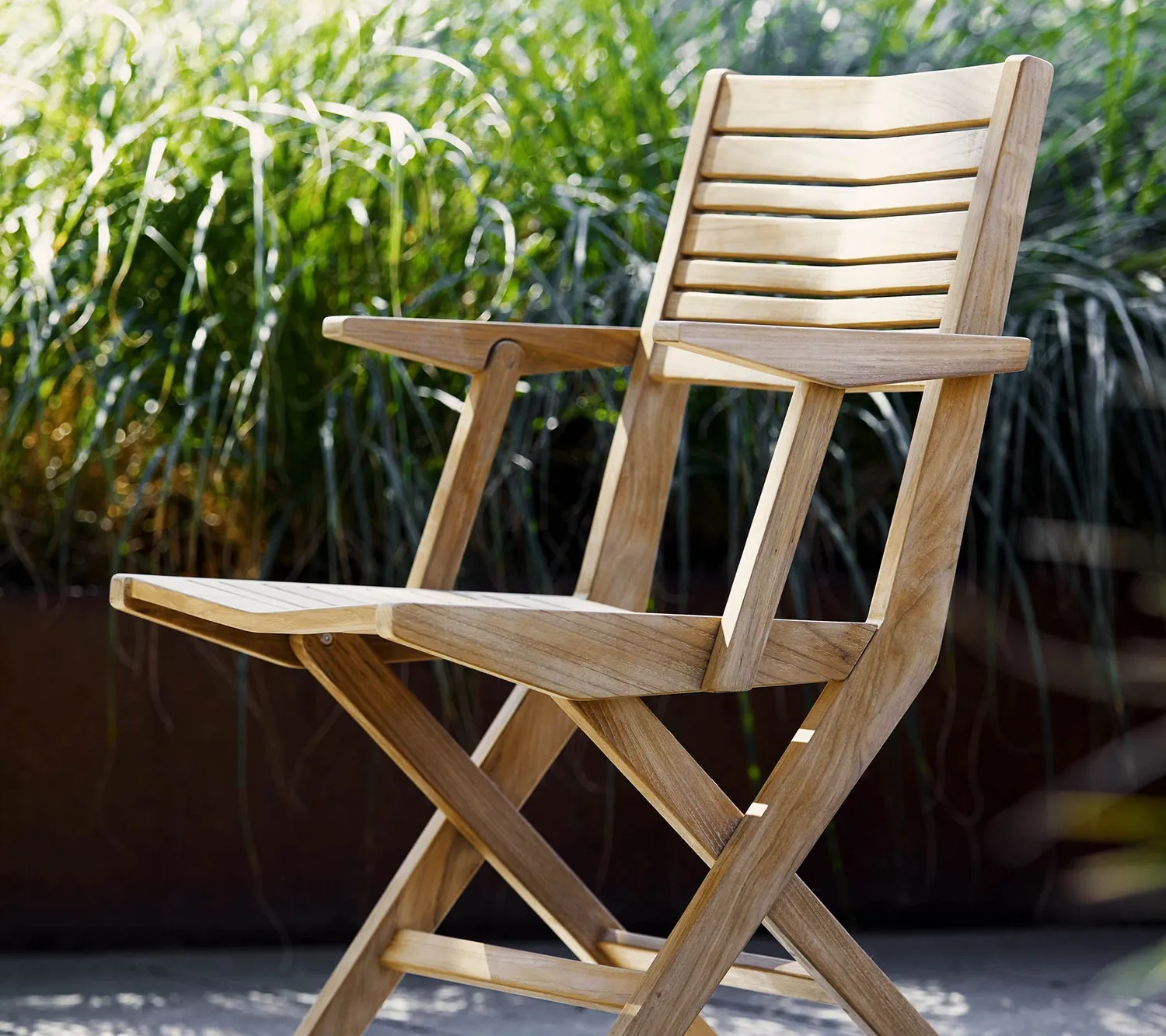 Cane-Line Flip foldestol m/armlæn Teak