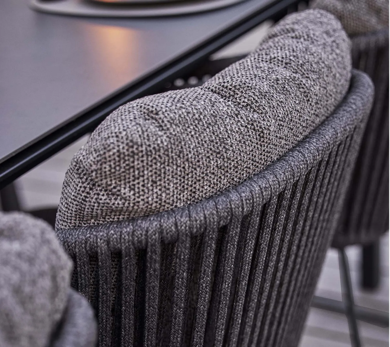 Cane-Line Moments stol grey soft rope sand