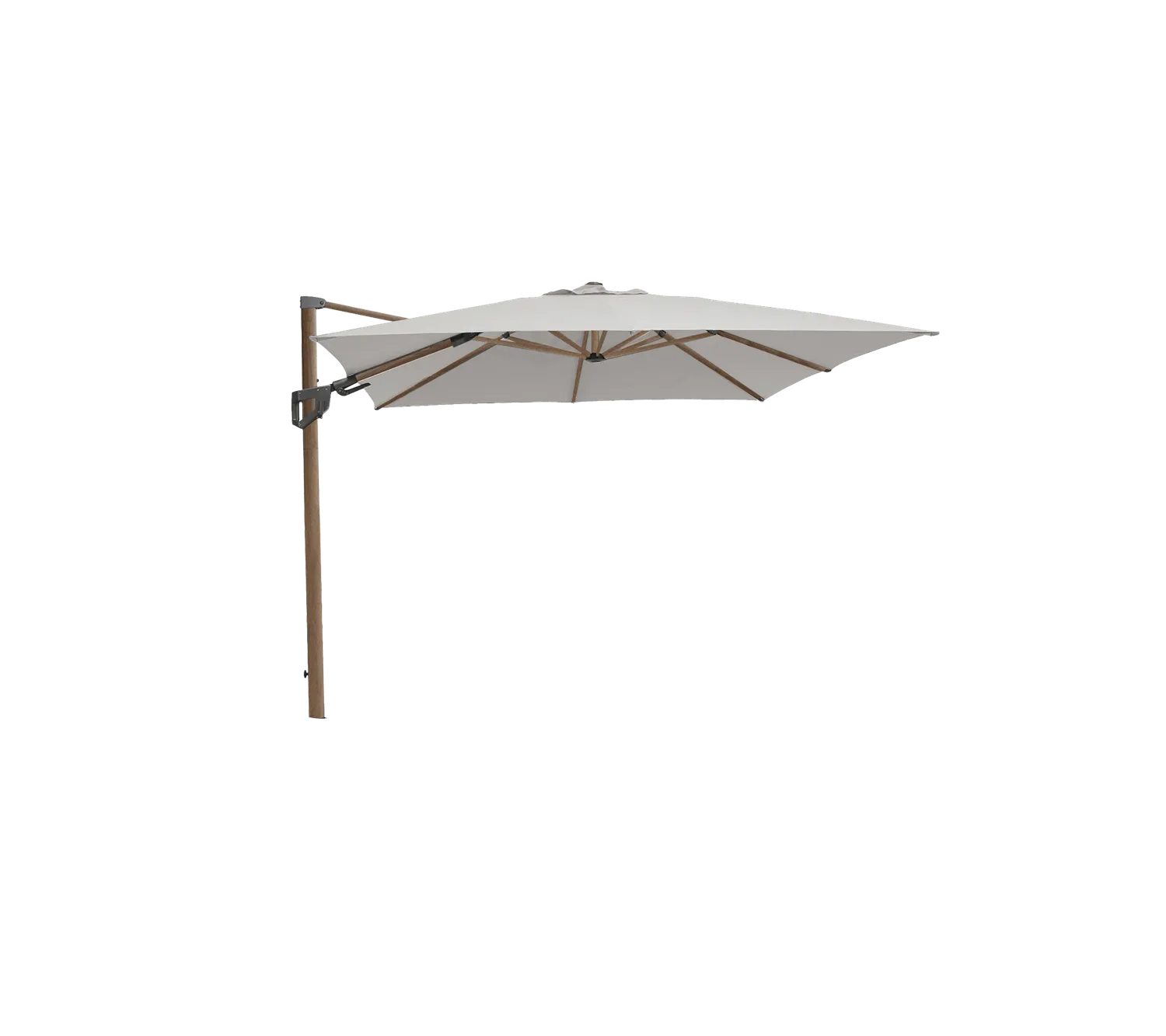 Cane-Line Hyde parasol 3x3 m taupe tilt