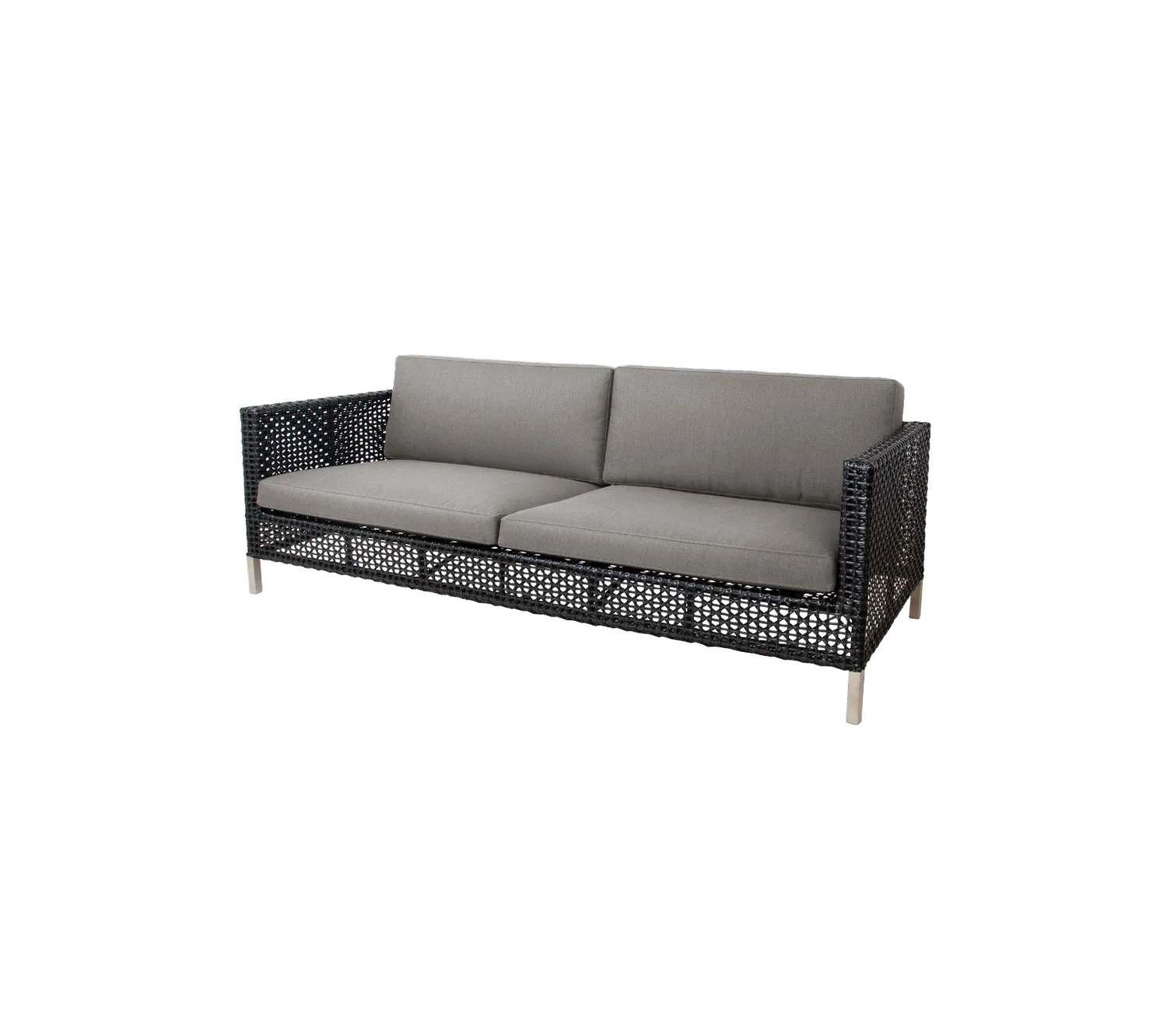 Cane-Line Connect hyndesæt 3-pers sofa taupe udendørs
