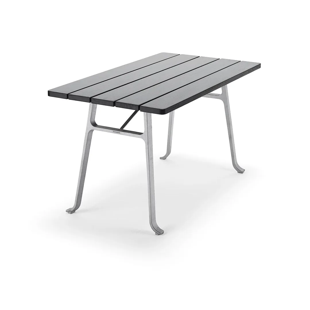 Byarums bruk Seriff havebord rå aluminium mahogni