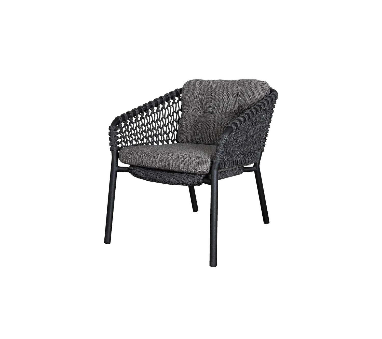 Cane-Line Ocean hynde loungestol dark grey QuickDry