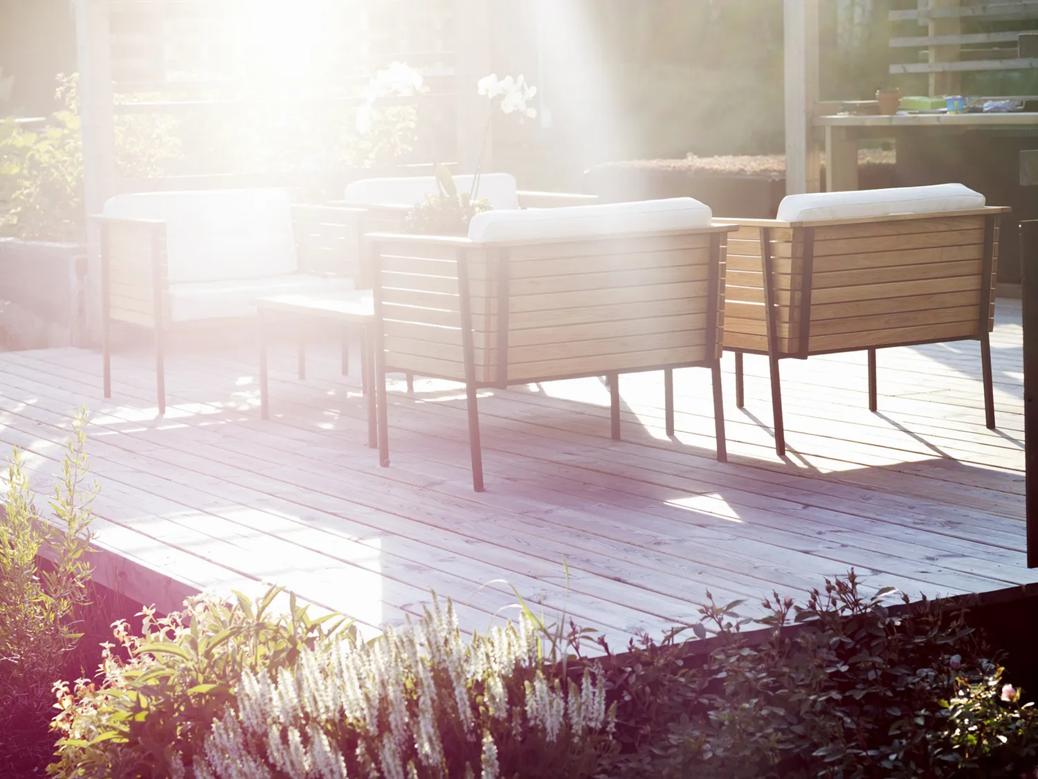 Skargaarden Häringe loungebord large teak sort
