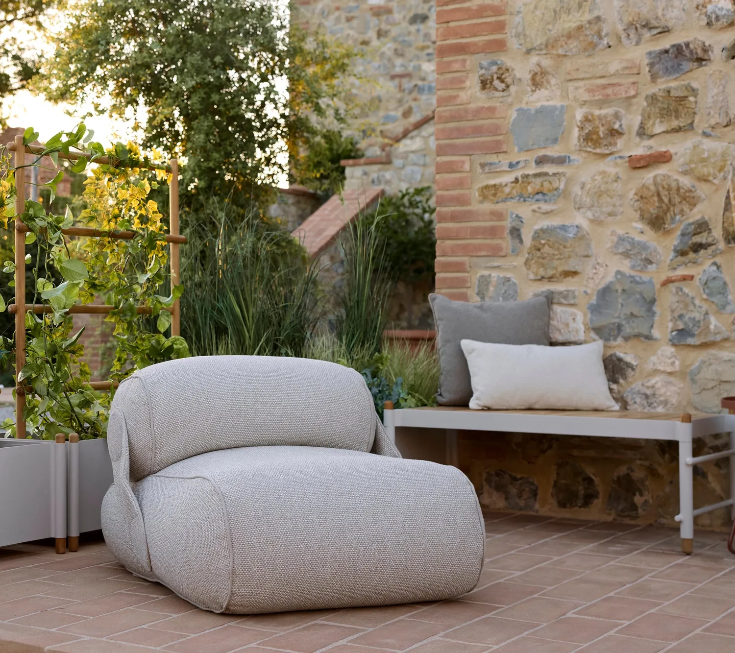 Cane-Line Unite loungestol turmeric Rise QuickDry