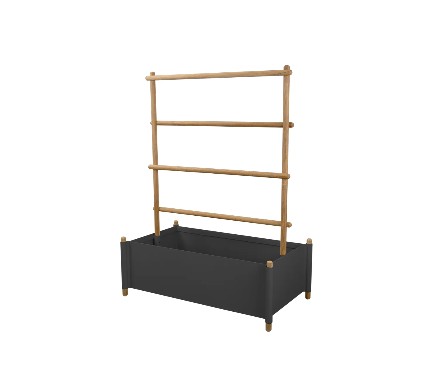 Cane-line Sticks plantekasse med espalier teak lava grey