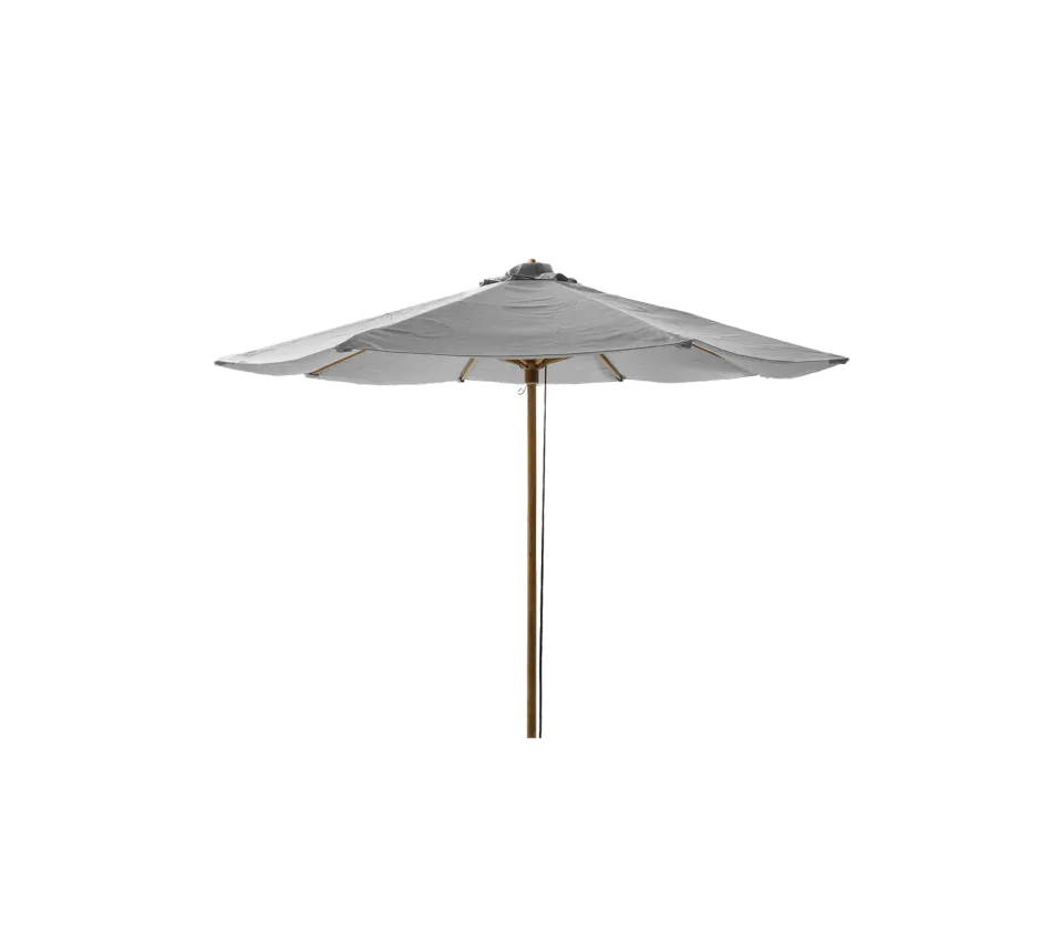 Cane-Line Classic parasol Ø3 m teak med snoretræk