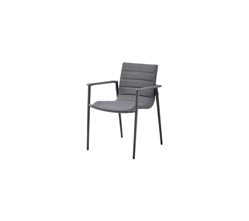 Cane-Line Core stol m/armlæn grey AirTouch