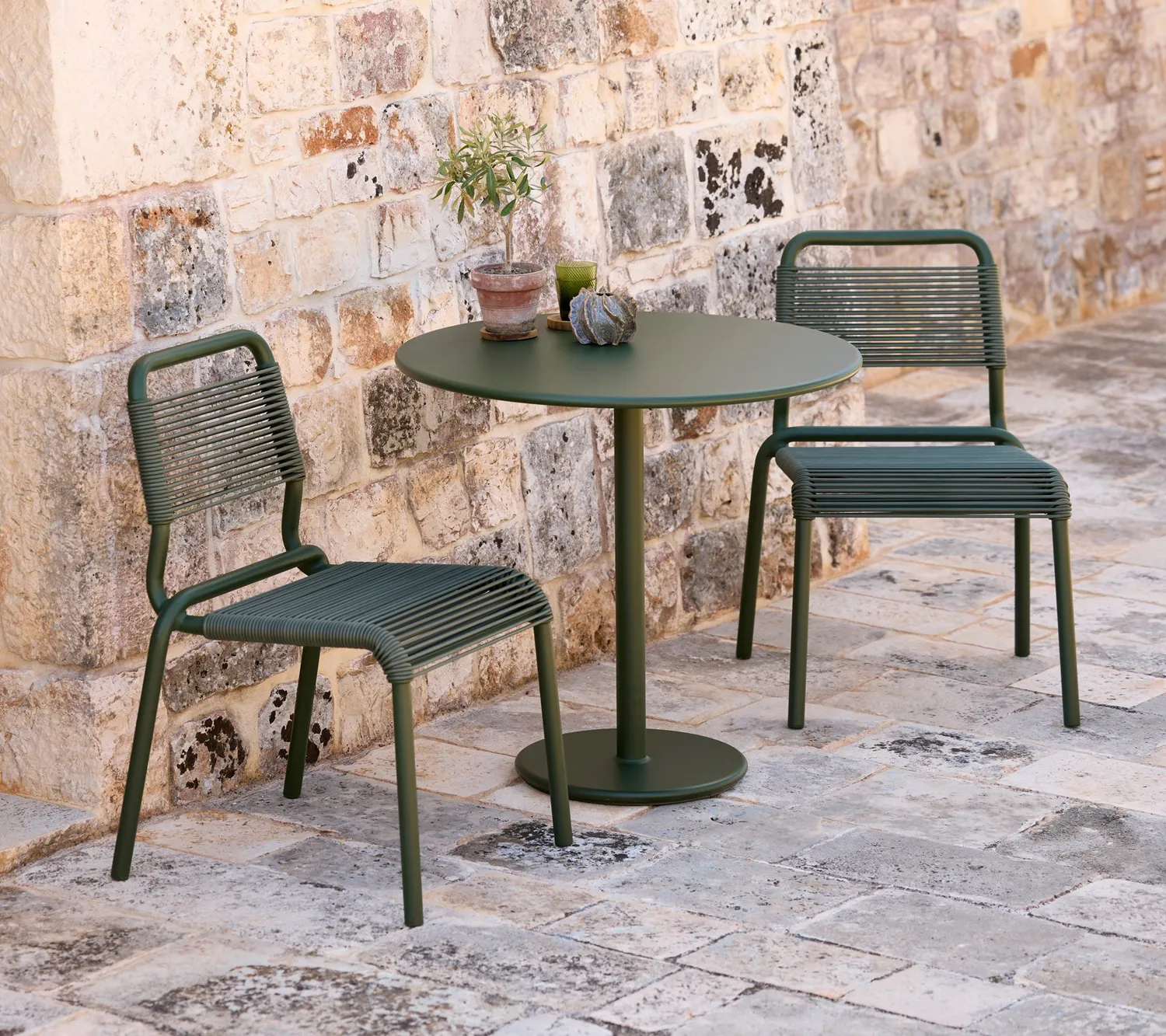 Cane-Line Go cafébord dia. 80 cm aluminium