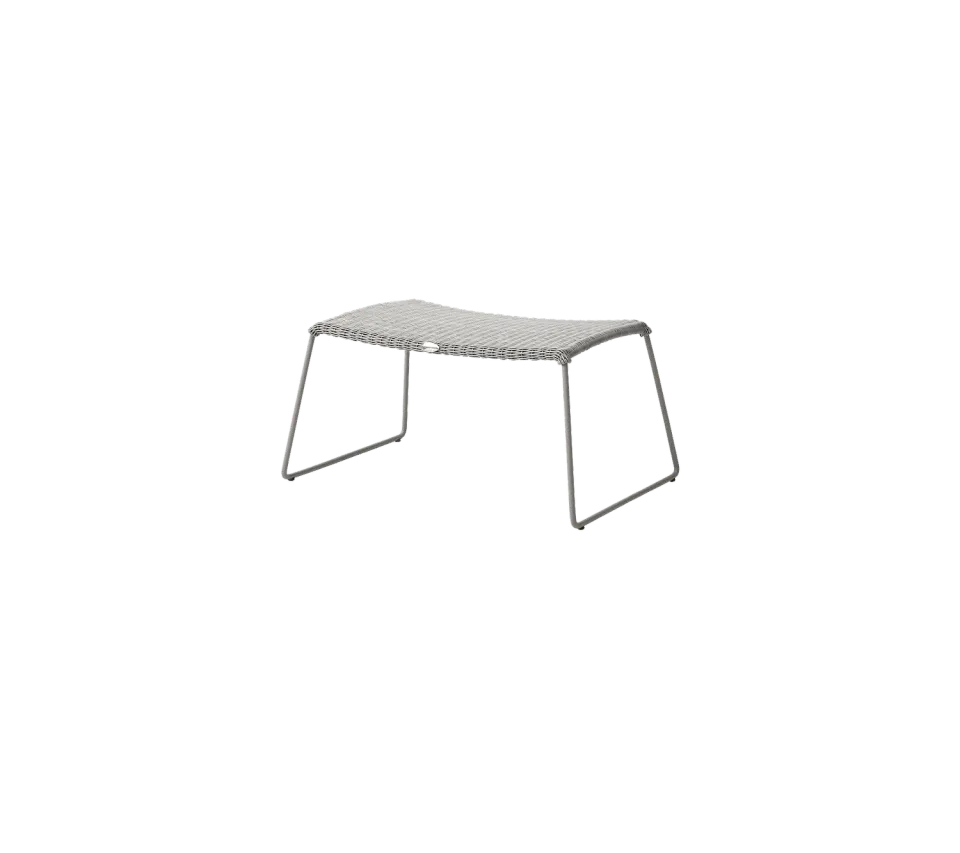 Cane-Line Breeze fodskammel black small round Weave