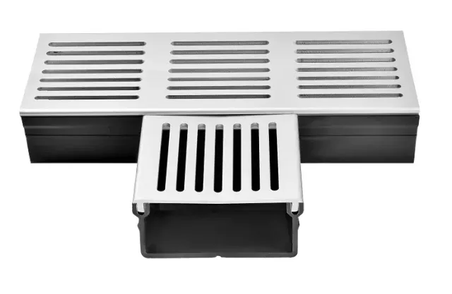 DUTRA STAR-Drain T-stykke 100x50 grå alu