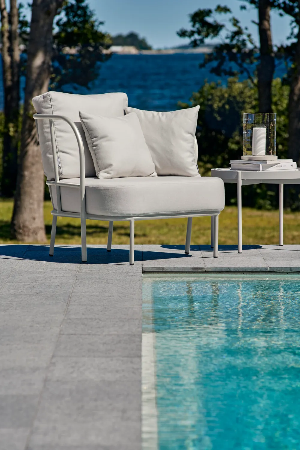 Skargaarden Saltö lounge chair loungestol silver grey
