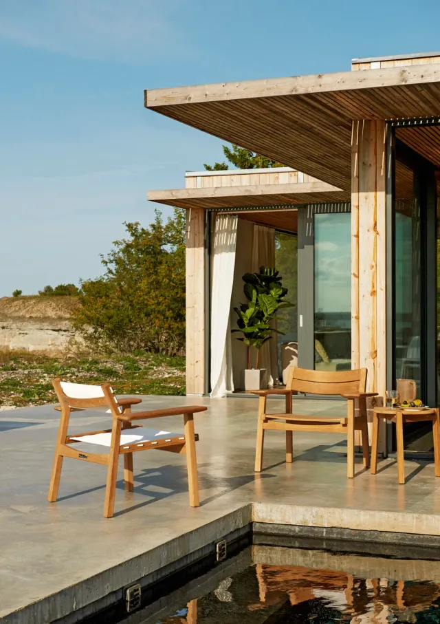 Skargaarden Djurö lounge table small loungebord teak