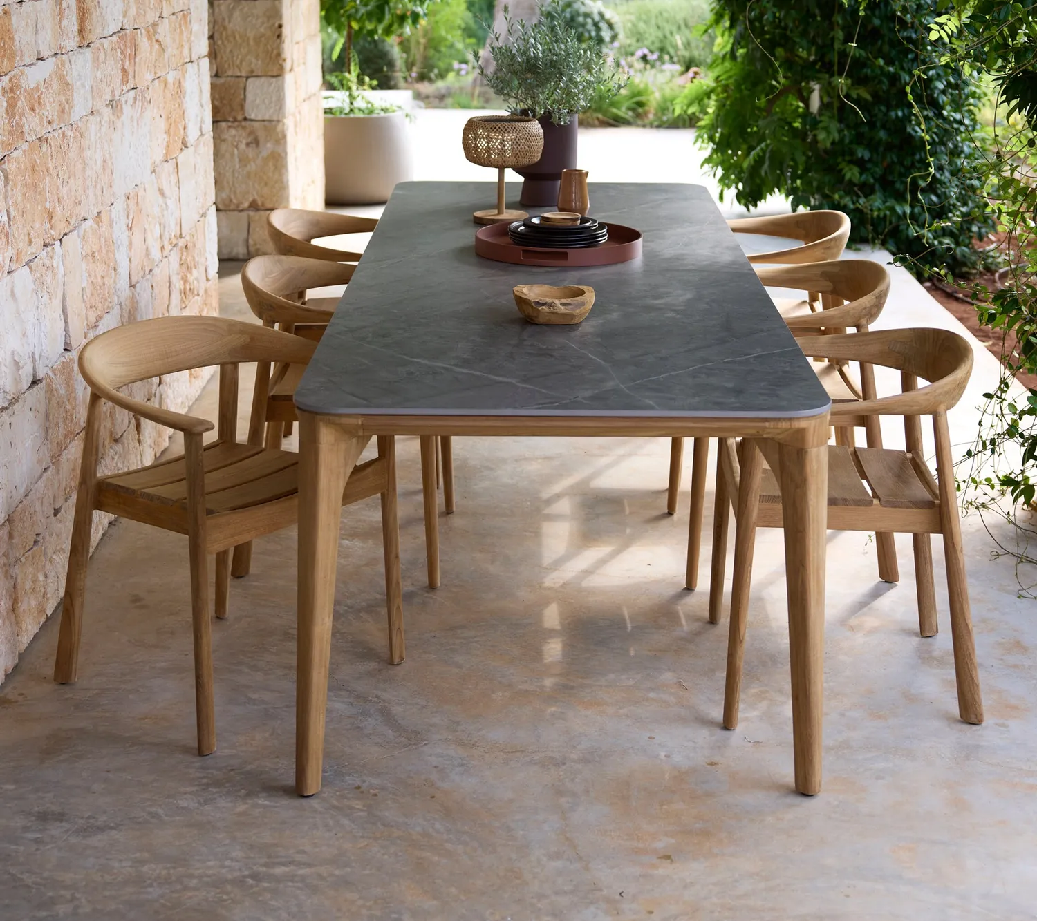 Cane-Line Majestic armstol teak uden hynde