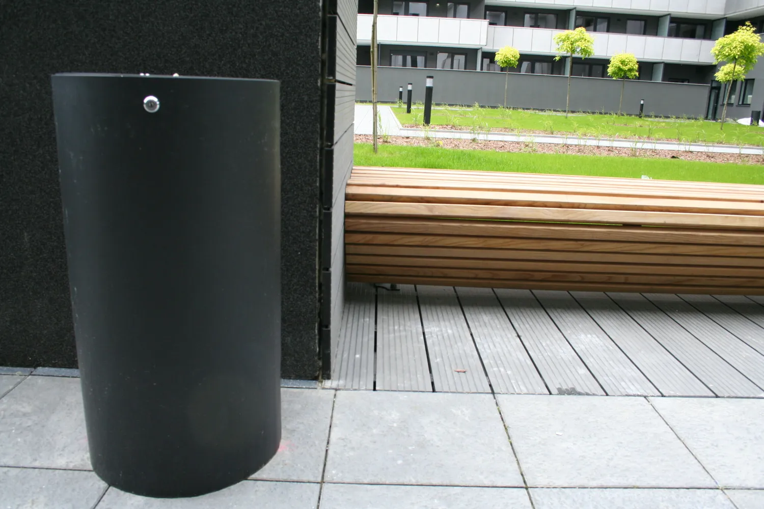 DUTRA Wave affaldskurv 64 l udendørs