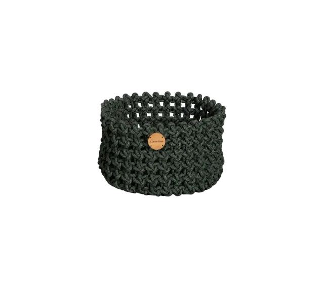Cane-Line Soft Rope kurv mellem dark grey reb