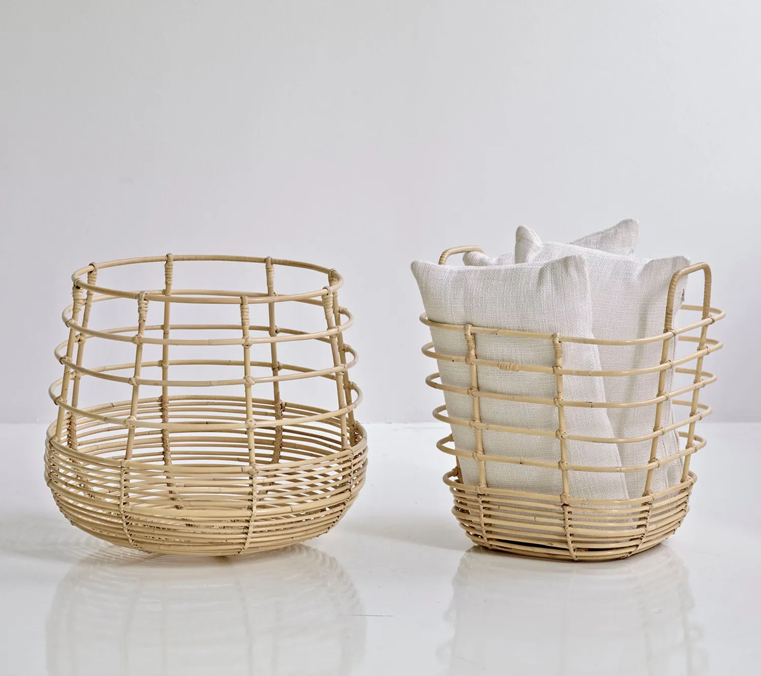 Cane-Line Sweep kurv firkantet natural rattan