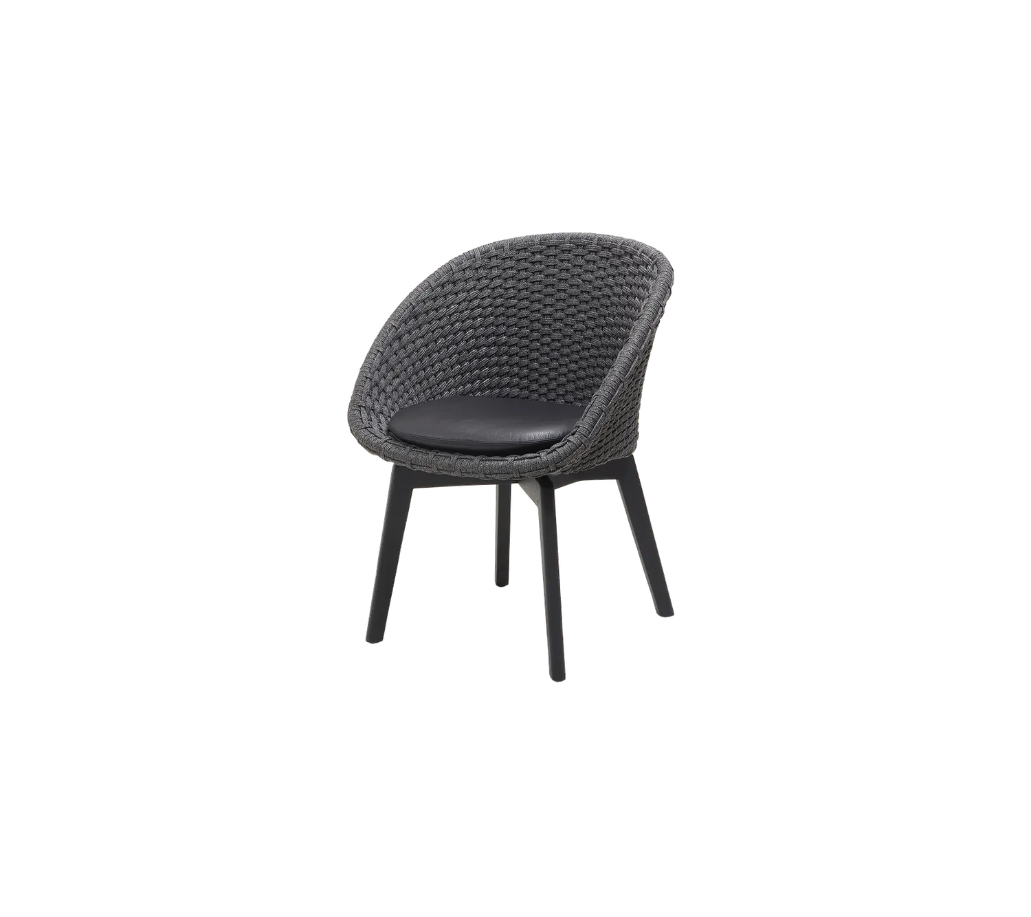 Cane-Line Peacock hynde grå Natté stolehynde