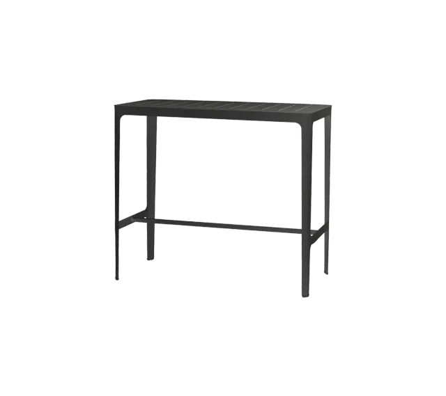 Cane-Line Cut barbord black aluminium 105 cm