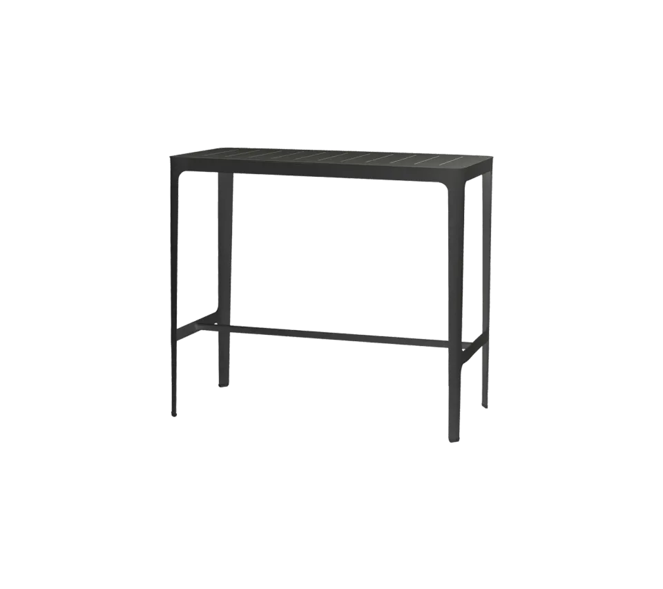Cane-Line Cut barbord black aluminium 105 cm