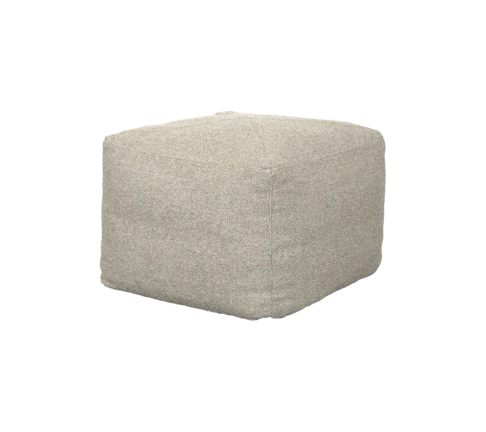 Cane-Line Divine fodskammel 60x60 cm turkis