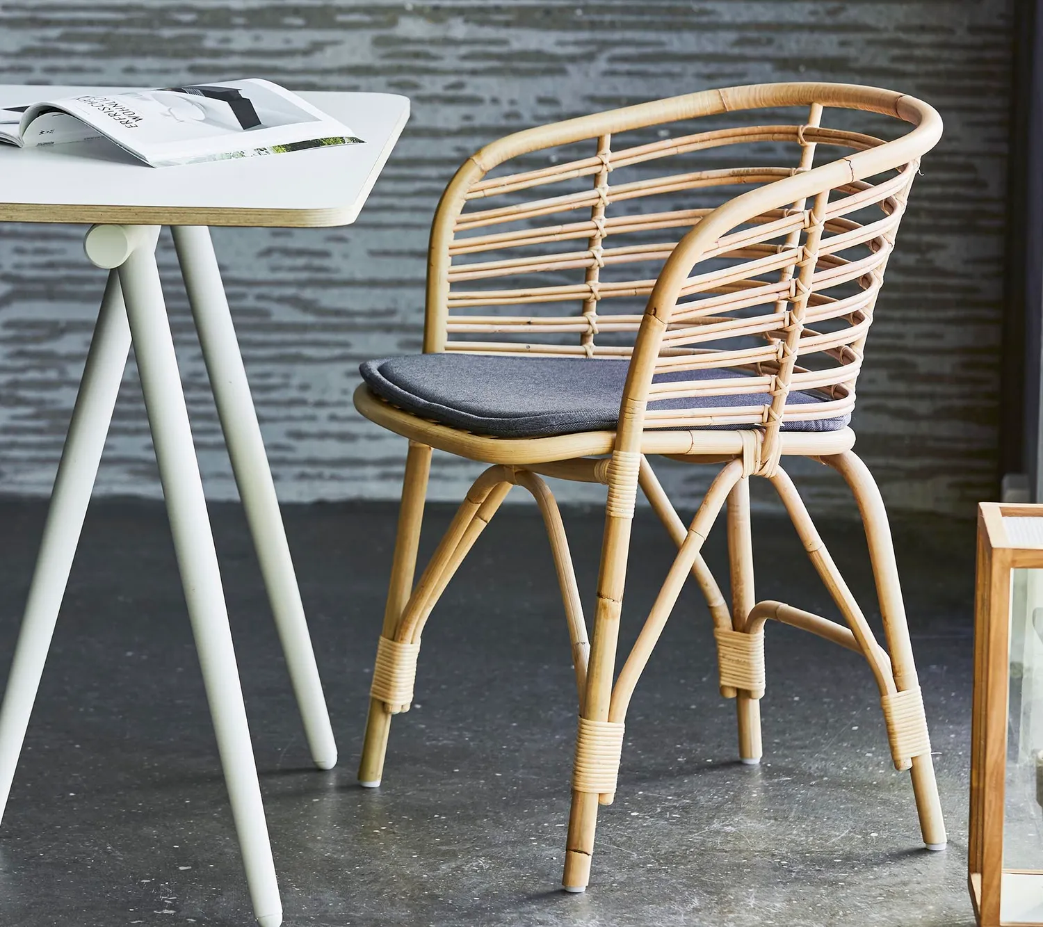 Cane-Line Blend stol natural rattan uden hynde