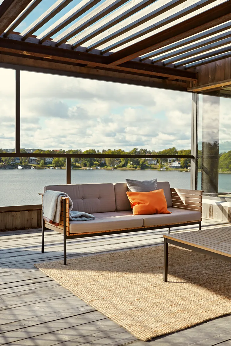 Skargaarden Häringe lounge sofa loungesofa teak Nature Grey